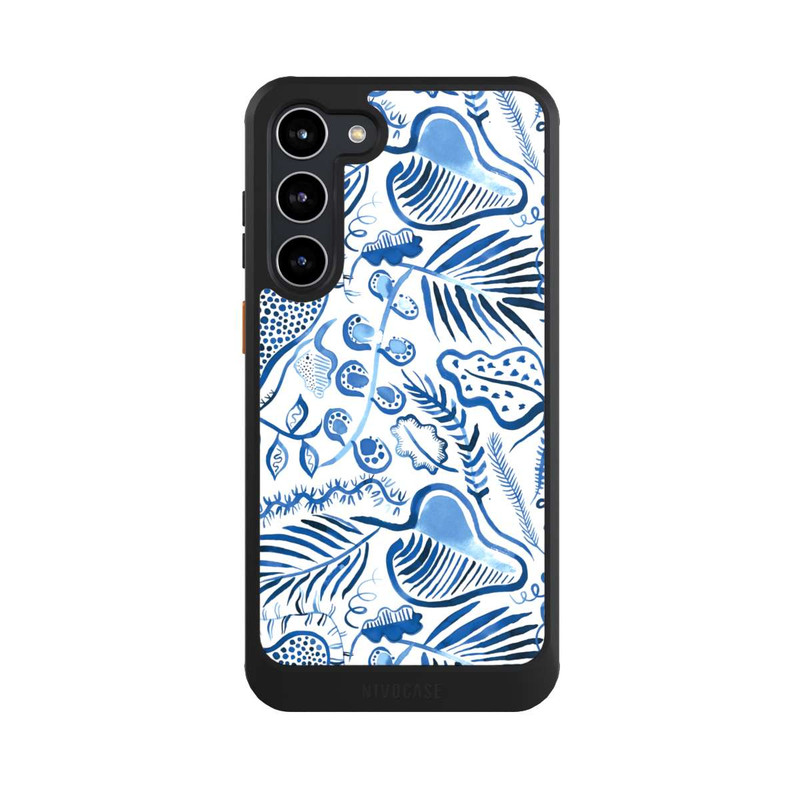 Galaxy S23 + NIVOcore Tropical Forest Leaves Blue