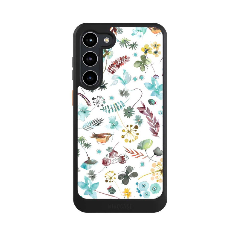 Galaxy S23 + NIVOcore Botanischer Schmetterling Natur Blau