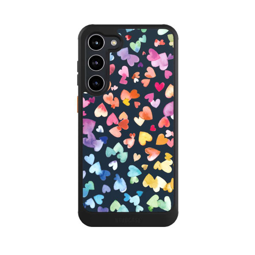 Samsung Galaxy S23+ NIVOcore Valentinstag Herzen Schwarz
