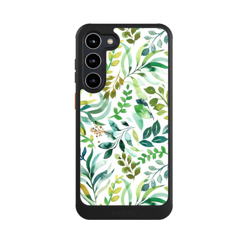 Samsung Galaxy S23+ NIVOcore Aquarell Palmenblätter Botanisch Grün