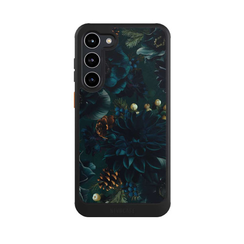 Samsung Galaxy S23+ NIVOcore Blumenmuster Grün und Blau