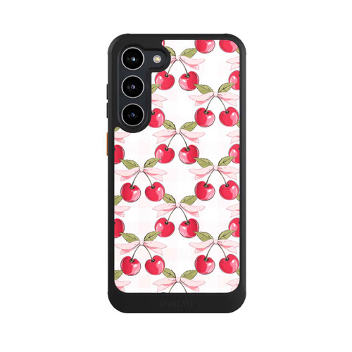 Samsung Galaxy S23+ NIVOcore Pink Cherry Pattern with AI