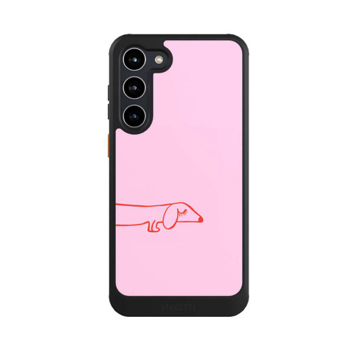Samsung Galaxy S23+ NIVOcore Dachshund Illustration Pink