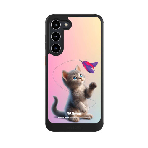 Samsung Galaxy S23+ NIVOcore Playing Cat with Feather