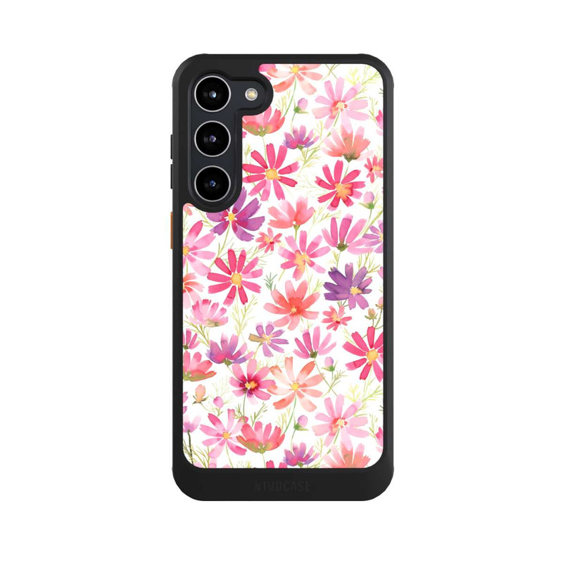 Galaxy S23 + NIVOcore Boho Cosmos Flowers Purple