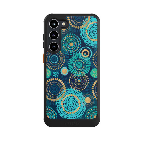 Samsung Galaxy S23+ NIVOcore Blockprint India Teal Gold