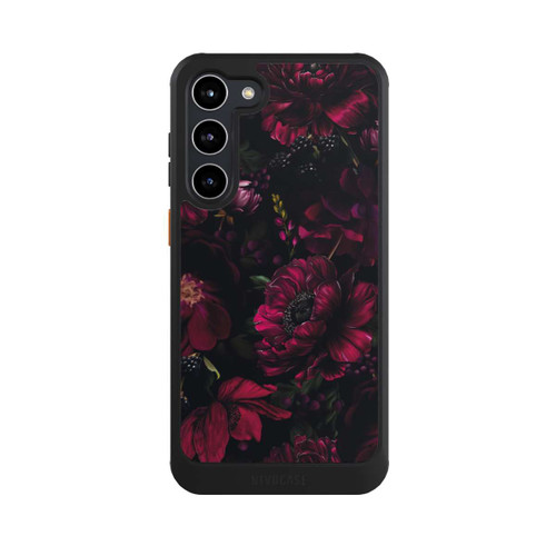 Samsung Galaxy S23+ NIVOcore Dunkle Rote Blumen Liebe