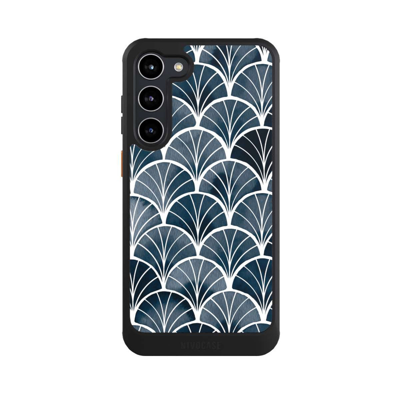 Galaxy S23 + NIVOcore Botanische Brise Art Deco Grau