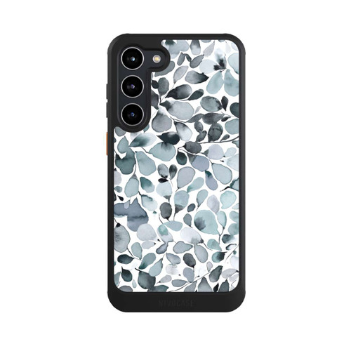 Samsung Galaxy S23+ NIVOcore Eukalyptus Aquarell Blätter Grau