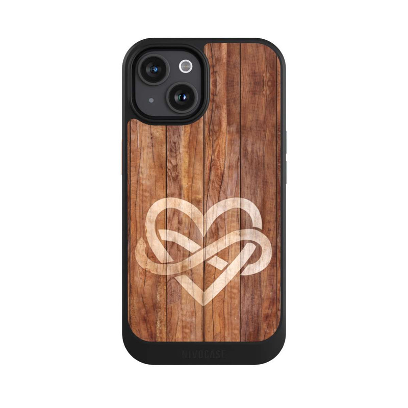 iPhone 15 NIVOcore Heart wood