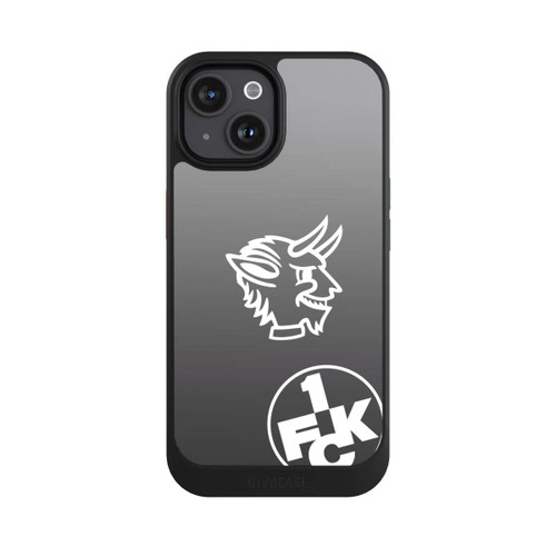 Apple iPhone 15 NIVOcore Teufelskopf FCK auf Schwarz