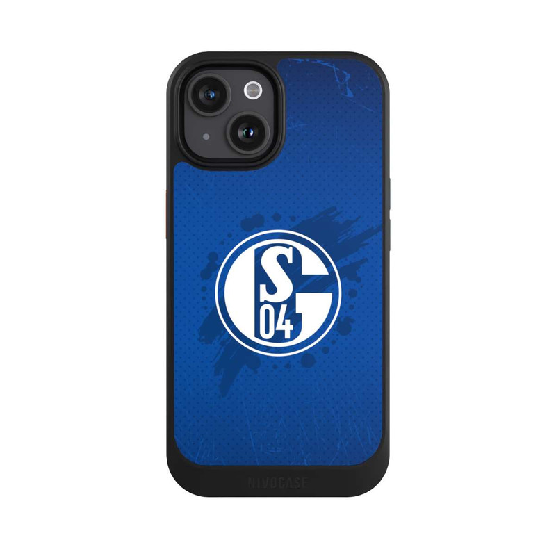 iPhone 15 NIVOcore Schalke 04 Farbe Fleck Blau