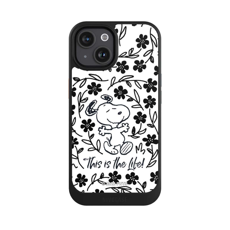 iPhone 15 NIVOcore Snoopy Black and White This Is The Life