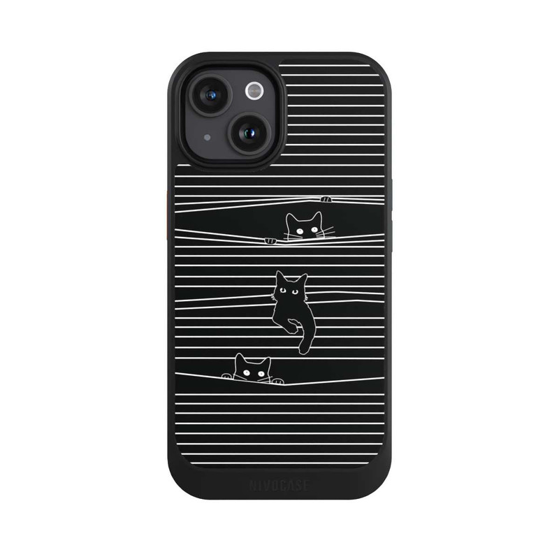iPhone 15 NIVOcore Cats Peeping