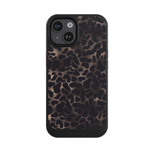 Apple iPhone 15 NIVOcore Leo-Muster dunkel