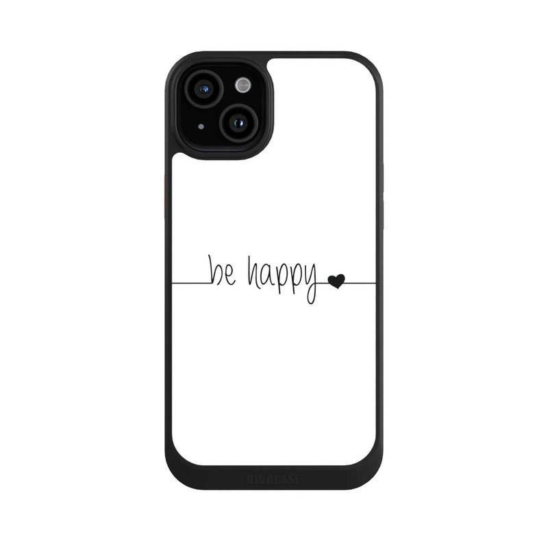 iPhone 15 Plus NIVOcore Be Happy White Background