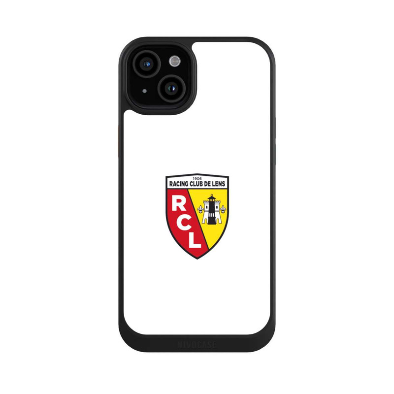 iPhone 15 Plus NIVOcore Logo RC Lens / Blanc