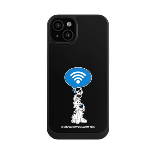 Apple iPhone 15 Plus NIVOcore Idéfix WI-FI Sur Fond Noir
