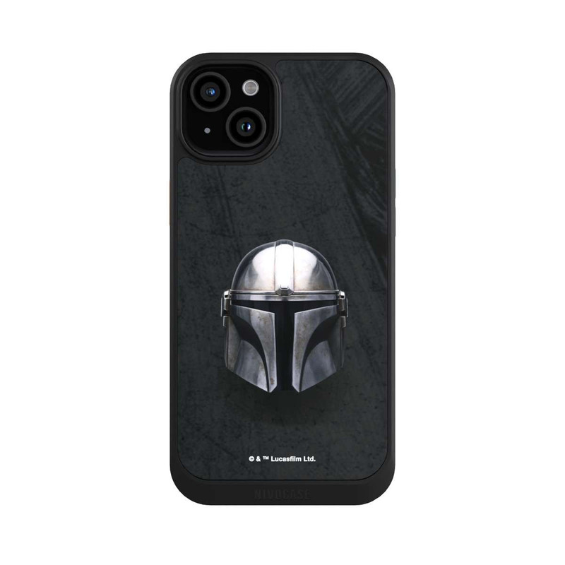 iPhone 15 Plus NIVOcore Casque Mandalorien Noir