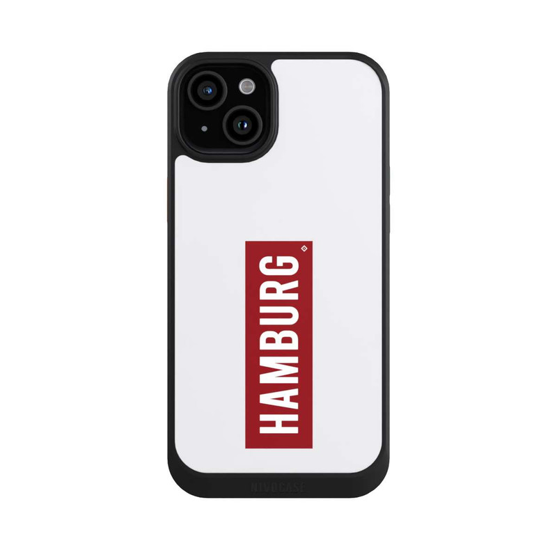 iPhone 15 Plus NIVOcore HSV Hambourg rouge et blanc