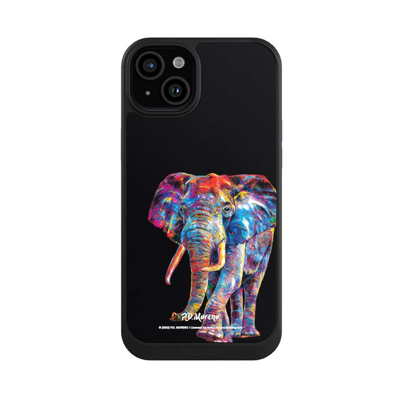 iPhone 15 Plus NIVOcore Elephant Art By P.D. Moreno