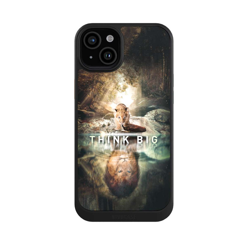 iPhone 15 Plus NIVOcore Think Big Le lion