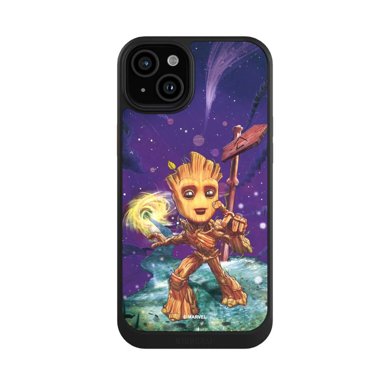 iPhone 15 Plus NIVOcore Baby Groot Galaxy Touch