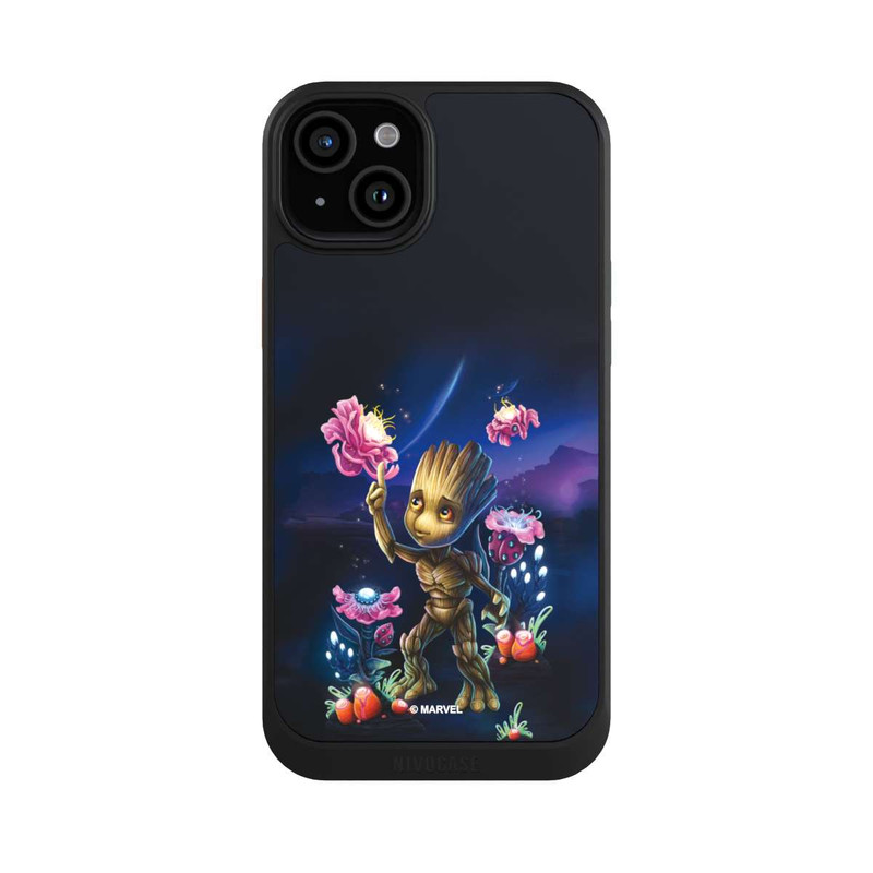 iPhone 15 Plus NIVOcore Baby Groot Fleurs