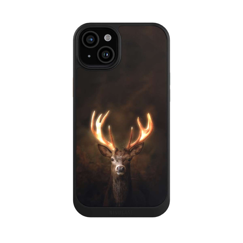 iPhone 15 Plus NIVOcore Hirsch Goldenes Geweih