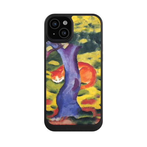 Apple iPhone 15 Plus NIVOcore Katze hinter Einem Baum von Franz Marc