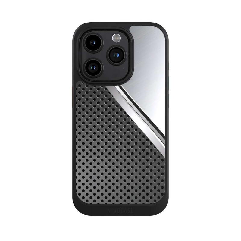 iPhone 15 Pro NIVOcore Surface Métallique en Duo