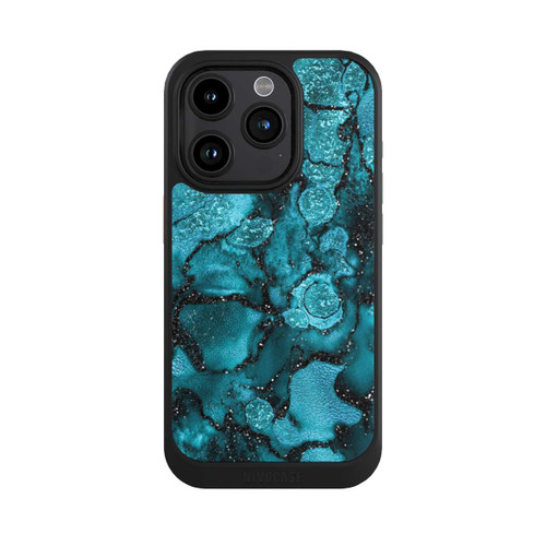 Apple iPhone 15 Pro NIVOcore  Blauer Glitzerlook