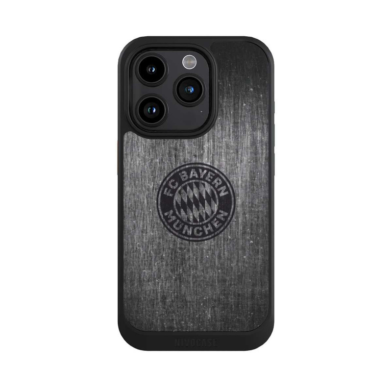 iPhone 15 Pro NIVOcore Metal look FCB Logo plain