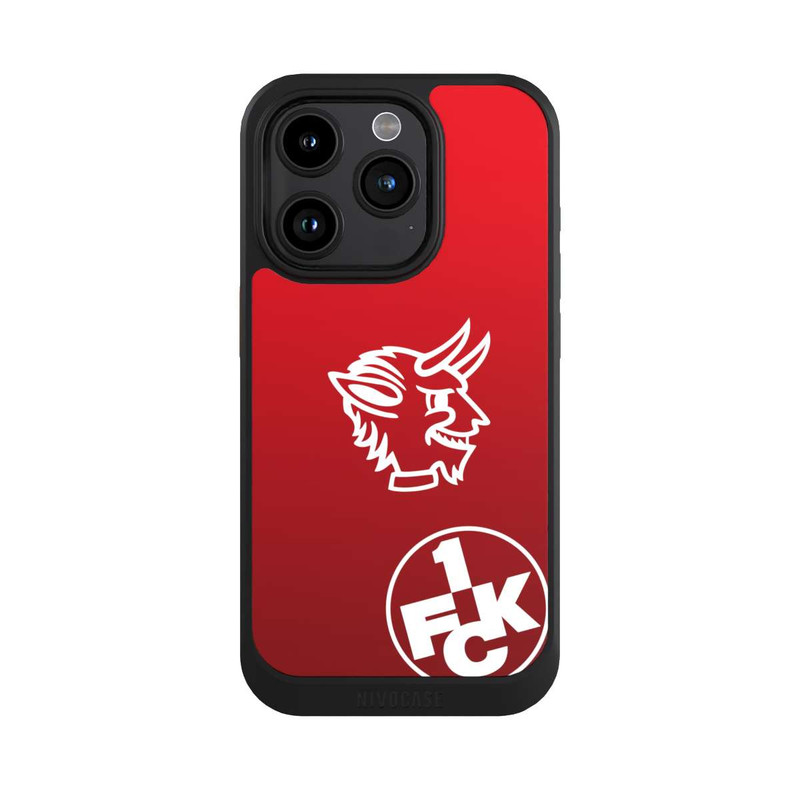 iPhone 15 Pro NIVOcore Teufelskopf FCK auf Rot