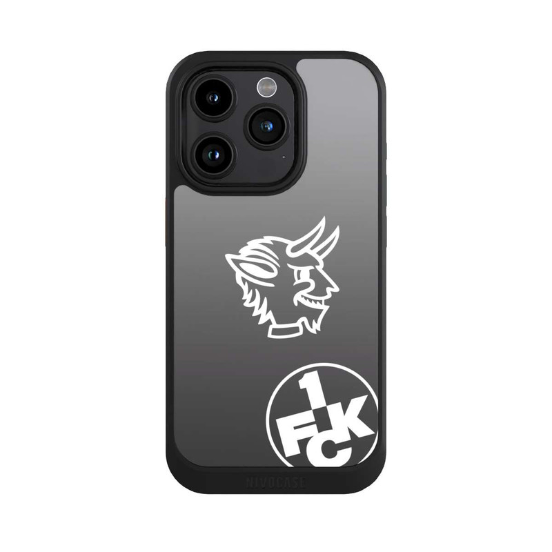 iPhone 15 Pro NIVOcore Teufelskopf FCK auf Schwarz