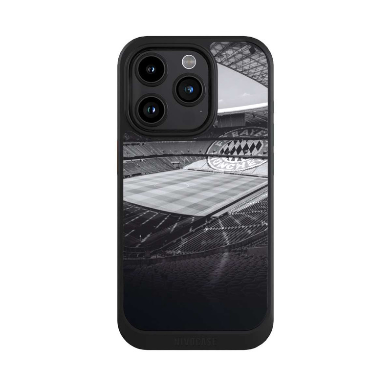 iPhone 15 Pro NIVOcore Stadion FC Bayern - Black White