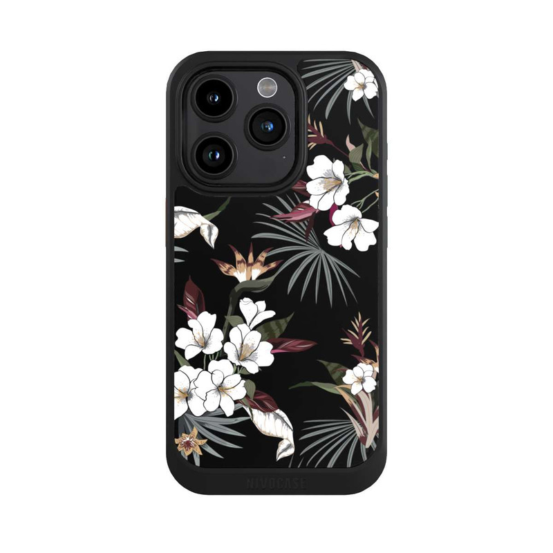iPhone 15 Pro NIVOcore Flowers Black