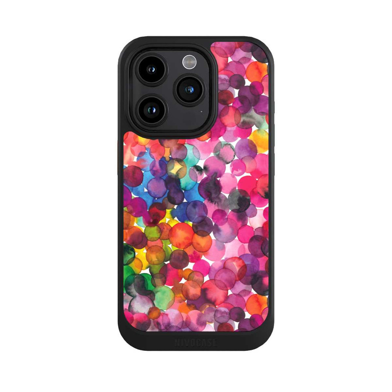 iPhone 15 Pro NIVOcore Points aquarelle superposés