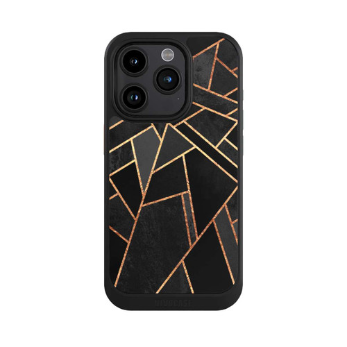 Apple iPhone 15 Pro NIVOcore Schwarze Nacht Gold Druck