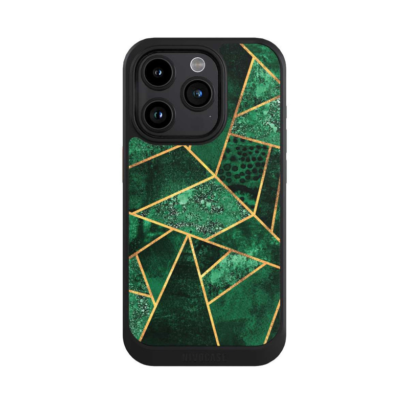 iPhone 15 Pro NIVOcore Impression or émeraude profonde