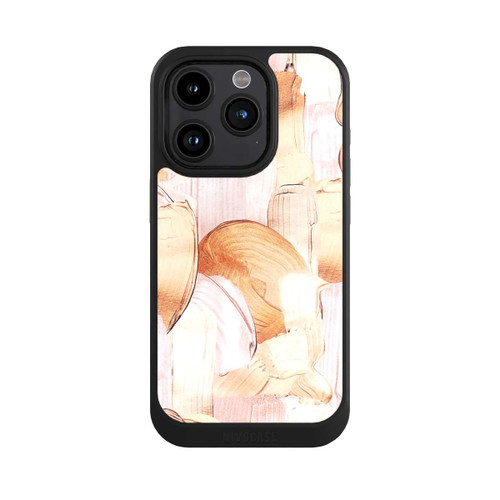 Apple iPhone 15 Pro NIVOcore White/Gold Brush Pattern