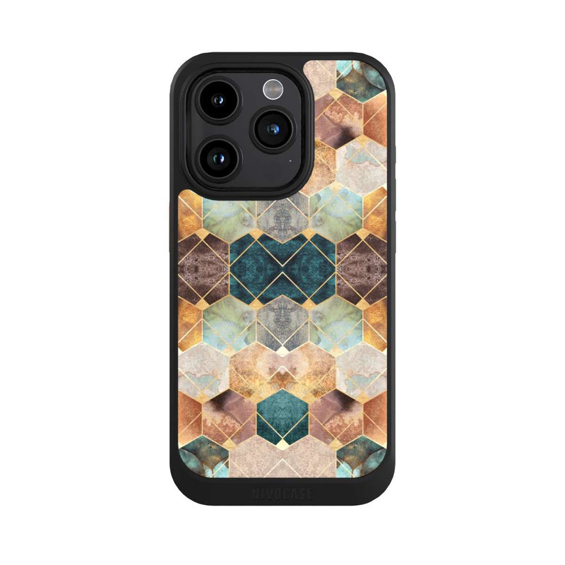 iPhone 15 Pro NIVOcore Hexagones et diamants naturels