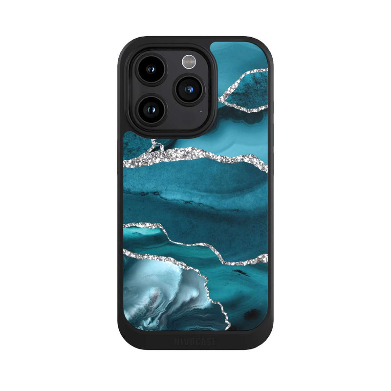 iPhone 15 Pro NIVOcore Gletscher Eis Marmor