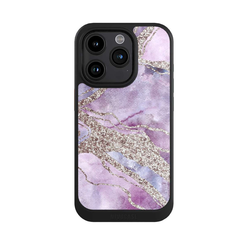 iPhone 15 Pro NIVOcore Pierre précieuse Violet pastel