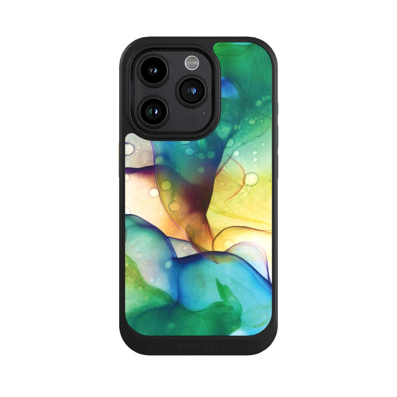 iPhone 15 Pro NIVOcore Flüssige Kunst grüne Wiese