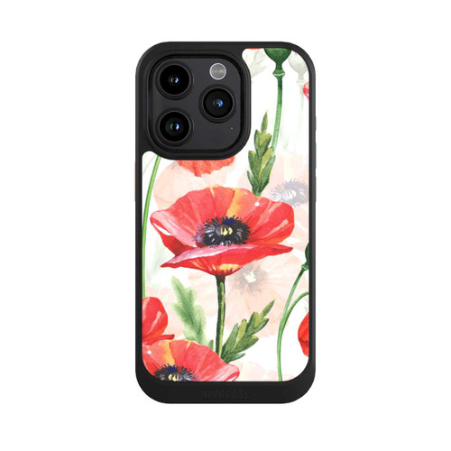 Apple iPhone 15 Pro NIVOcore Coquelicots aquarelle