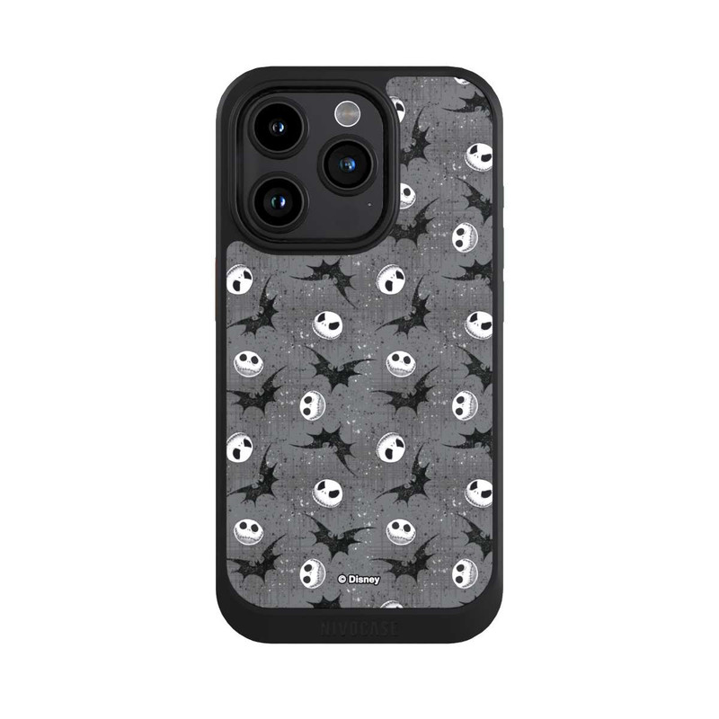 iPhone 15 Pro NIVOcore Jack Grey Pattern Tim Burtons Nightmare before Christmas
