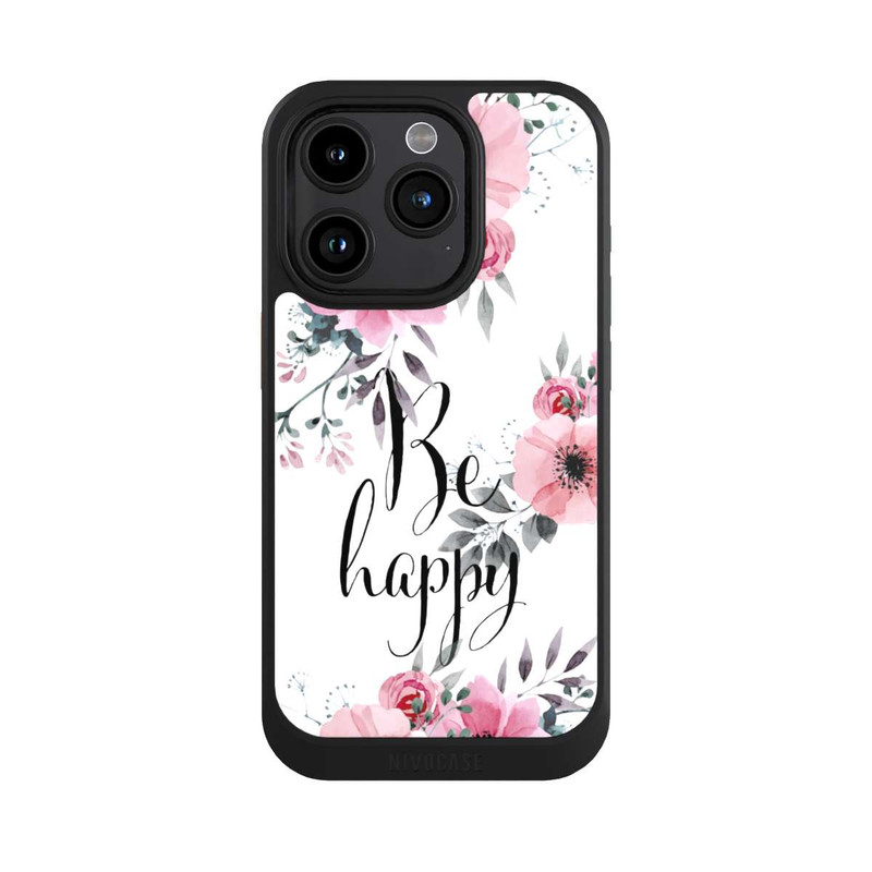 iPhone 15 Pro NIVOcore Be Happy Blumen