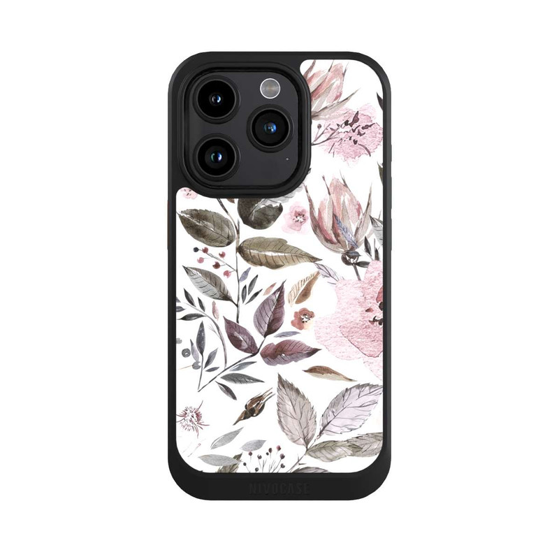 iPhone 15 Pro NIVOcore Aquarell braune Rosenblüten