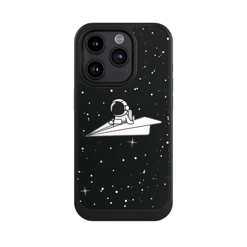 iPhone 15 Pro NIVOcore Astronaut Paper Plane Comic